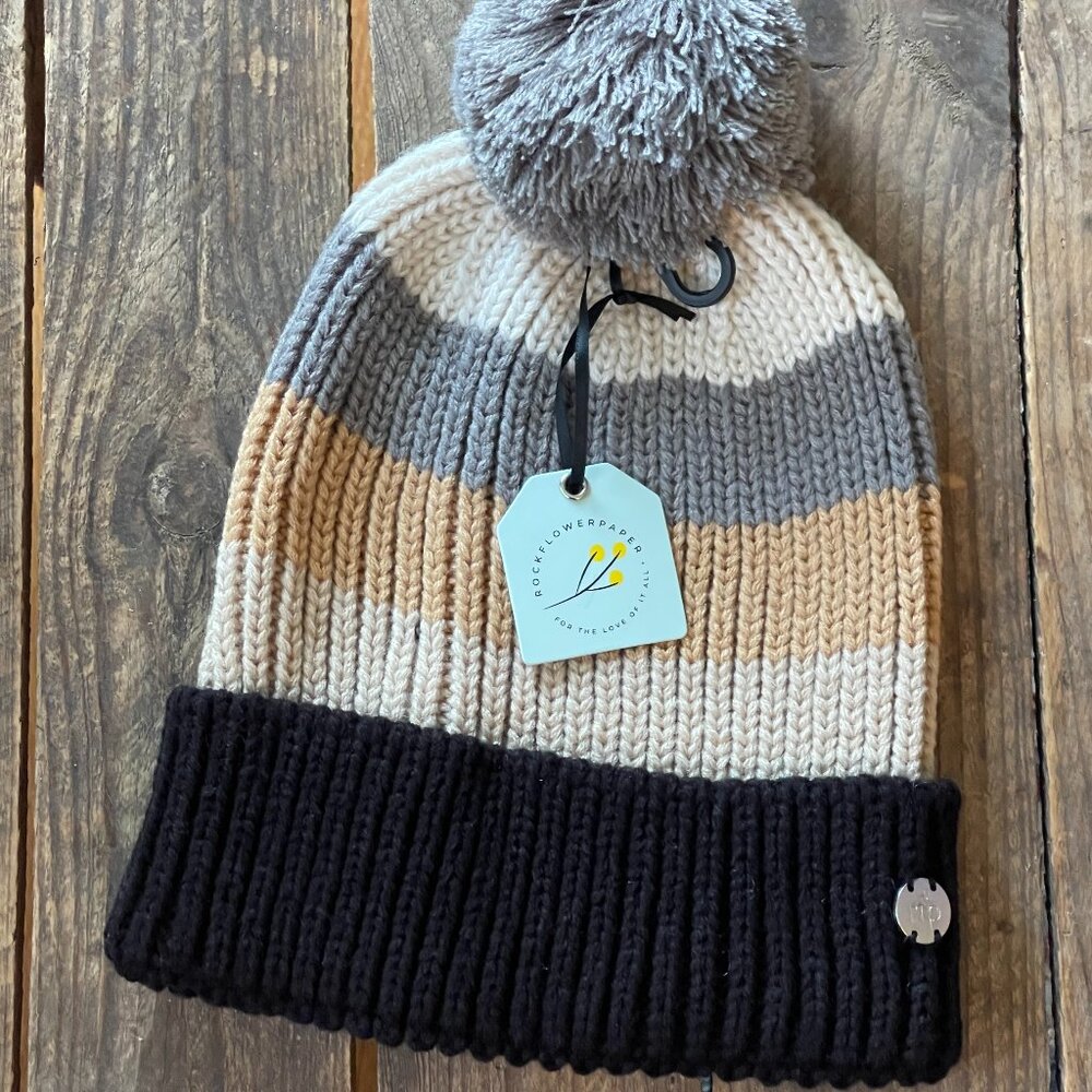 Stylish Black and Tan Piccadilly Hat from Rockflowerpaper -NEW